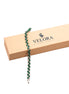 Velora Emerald Chevron Bracelet