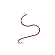 Ruby Glow Tennis Bracelet