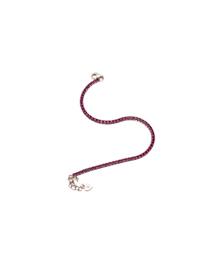 Ruby Glow Tennis Bracelet