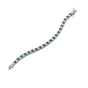 Emerald Spark Tennis Bracelet