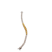 Golden Aura Accent Tennis Bracelet
