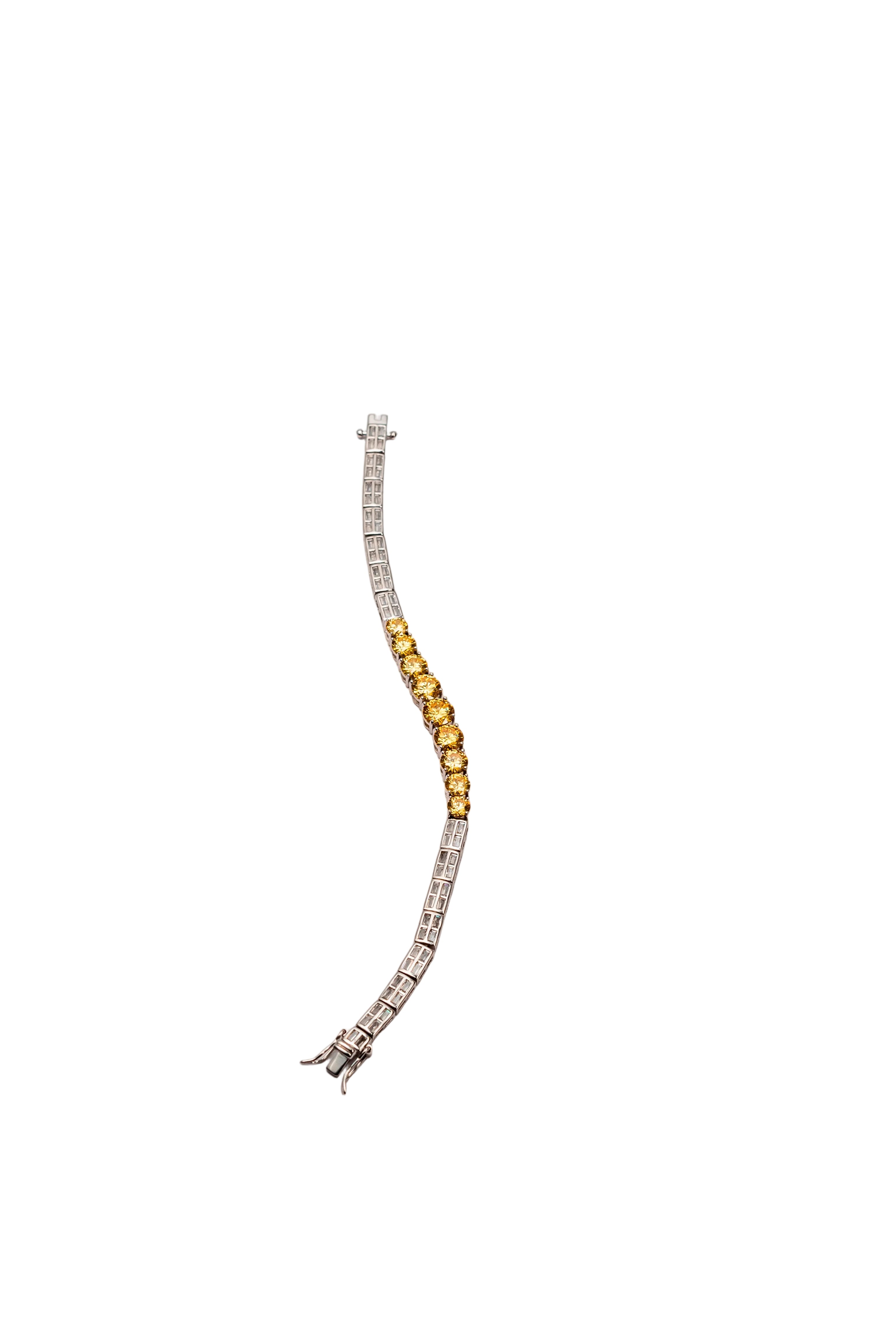 Golden Aura Accent Tennis Bracelet