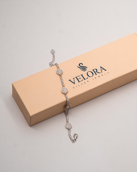 Celeste Disc Sparkle Bracelet