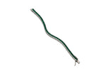 Silver Emerald Line Tennis Bracelet