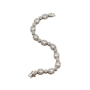 Silver Aurora Halo Crystal Bracelet