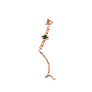 Clover Crystal Arc Necklace