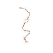 Rosé Heartline Charm Bracelet