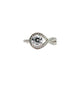 Round Cut Infinity Twist Statement Ring