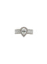 The Pear-Cut Halo Baguette Ring