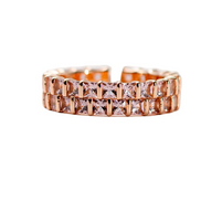 Rose Radiance Double Row Ring