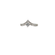 Marquise Chevron Crown Ring