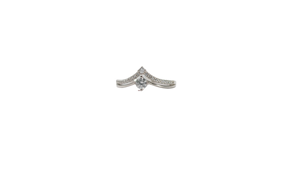 Marquise Chevron Crown Ring