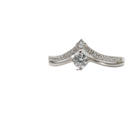Marquise Chevron Crown Ring