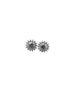Silver Midnight Bloom Studs
