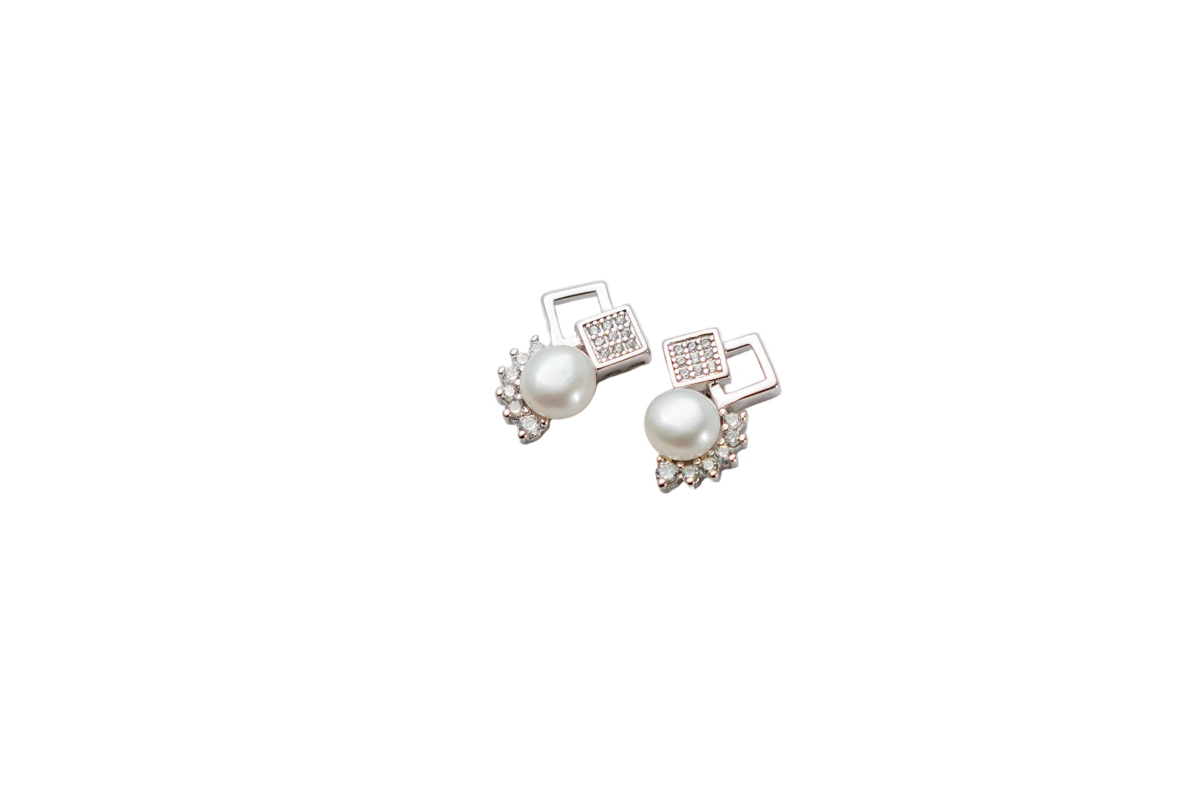Silver Luna Freshwater Pearl Drops