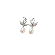Silver Swan Pearl Drops