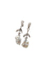 Silver Aurora Pearl Cascade Earrings