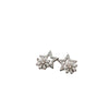 Silver Celestial Bloom Star Studs