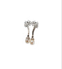 Silver Celeste Pearl Drop Earrings