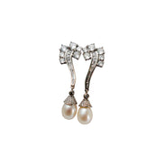Silver Celeste Pearl Drop Earrings