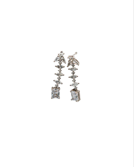 Silver Celestial Cascade Earrings