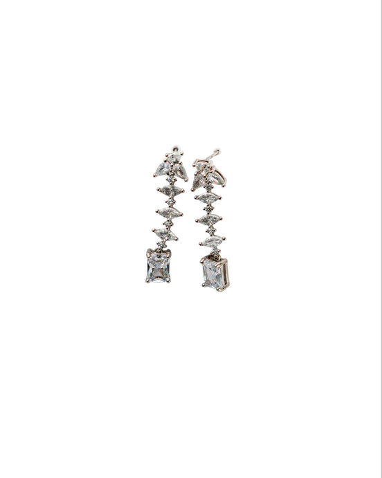 Silver Celestial Cascade Earrings