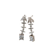 Silver Celestial Cascade Earrings
