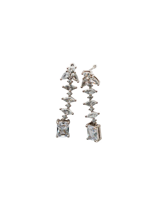 Silver Celestial Cascade Earrings