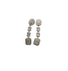 Silver Regal Spark Drop Earrings
