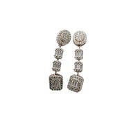 Silver Regal Spark Drop Earrings
