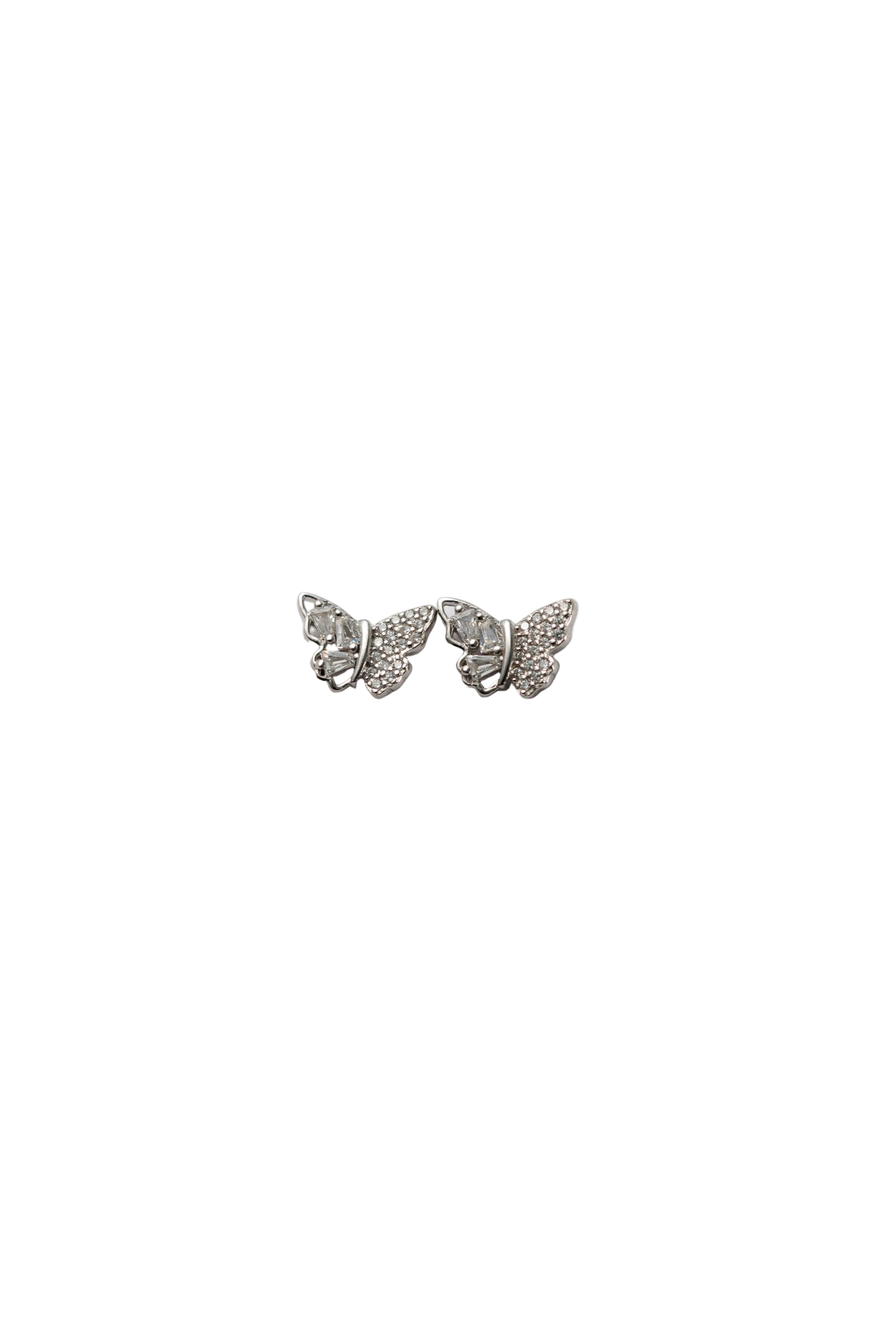 Silver Flutter Spark Studs