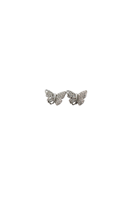 Silver Flutter Spark Studs