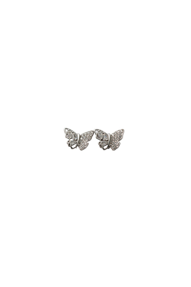 Silver Flutter Spark Studs
