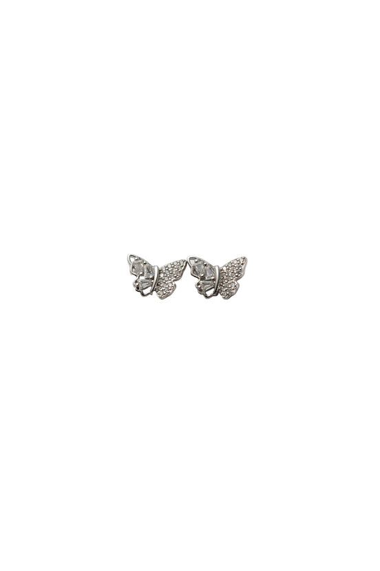 Silver Flutter Spark Studs