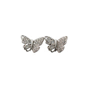 Silver Flutter Spark Studs