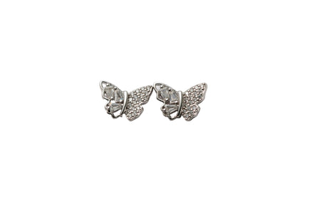 Silver Flutter Spark Studs