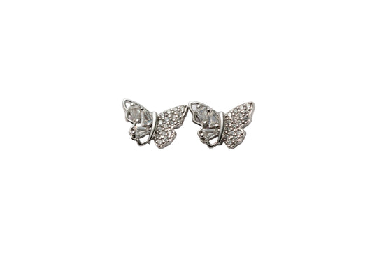 Silver Flutter Spark Studs