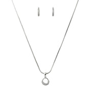 Silver Eterna Circle Set