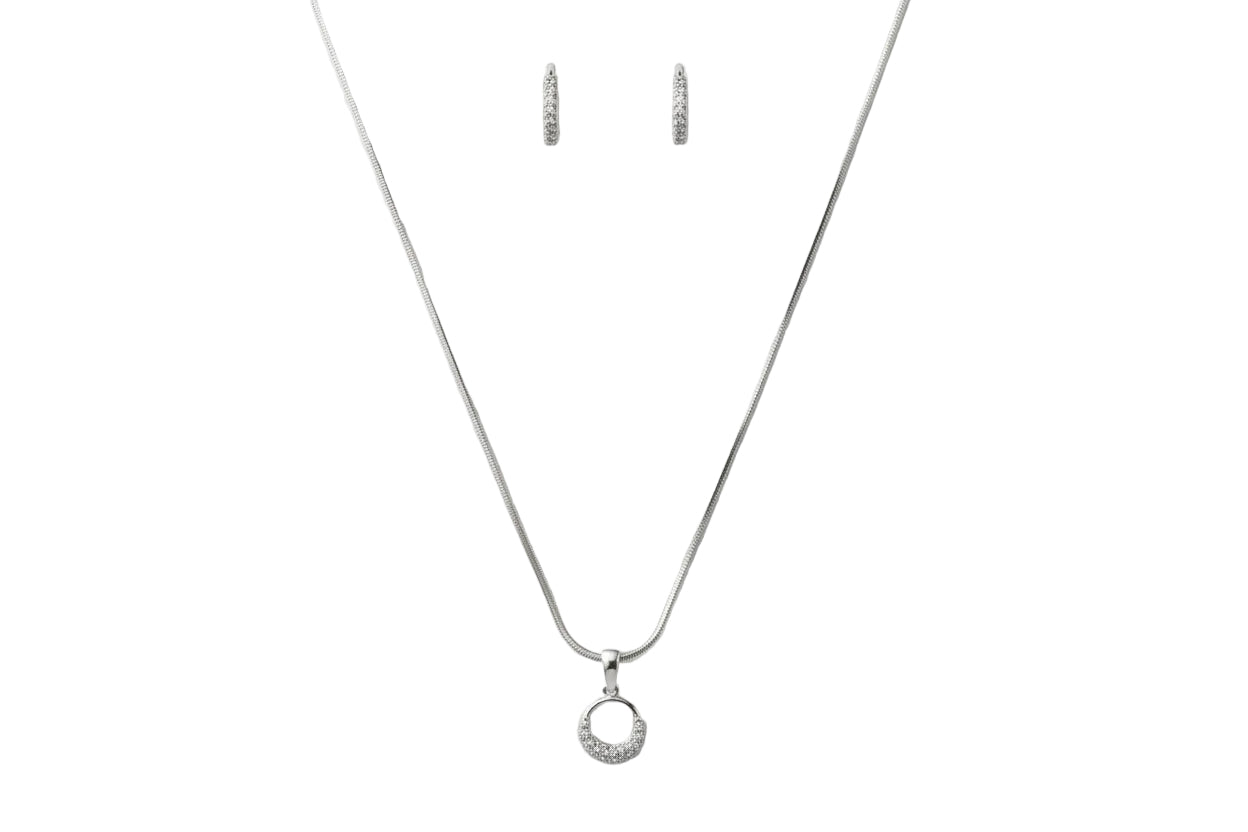 Silver Eterna Circle Set