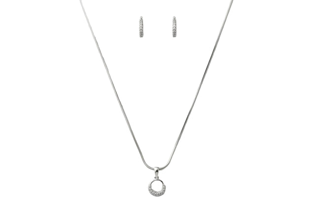 Silver Eterna Circle Set