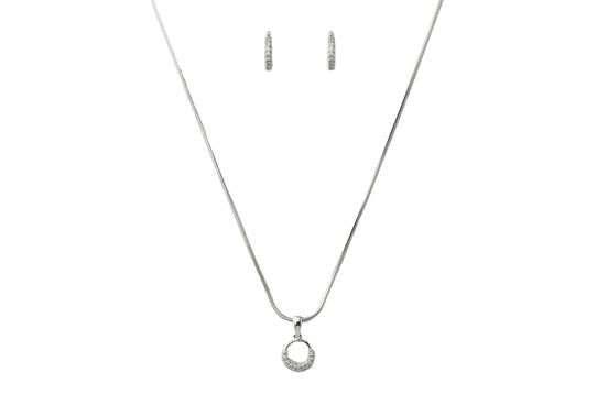 Silver Eterna Circle Set