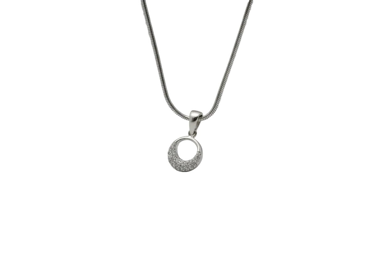 Silver Eterna Circle Set