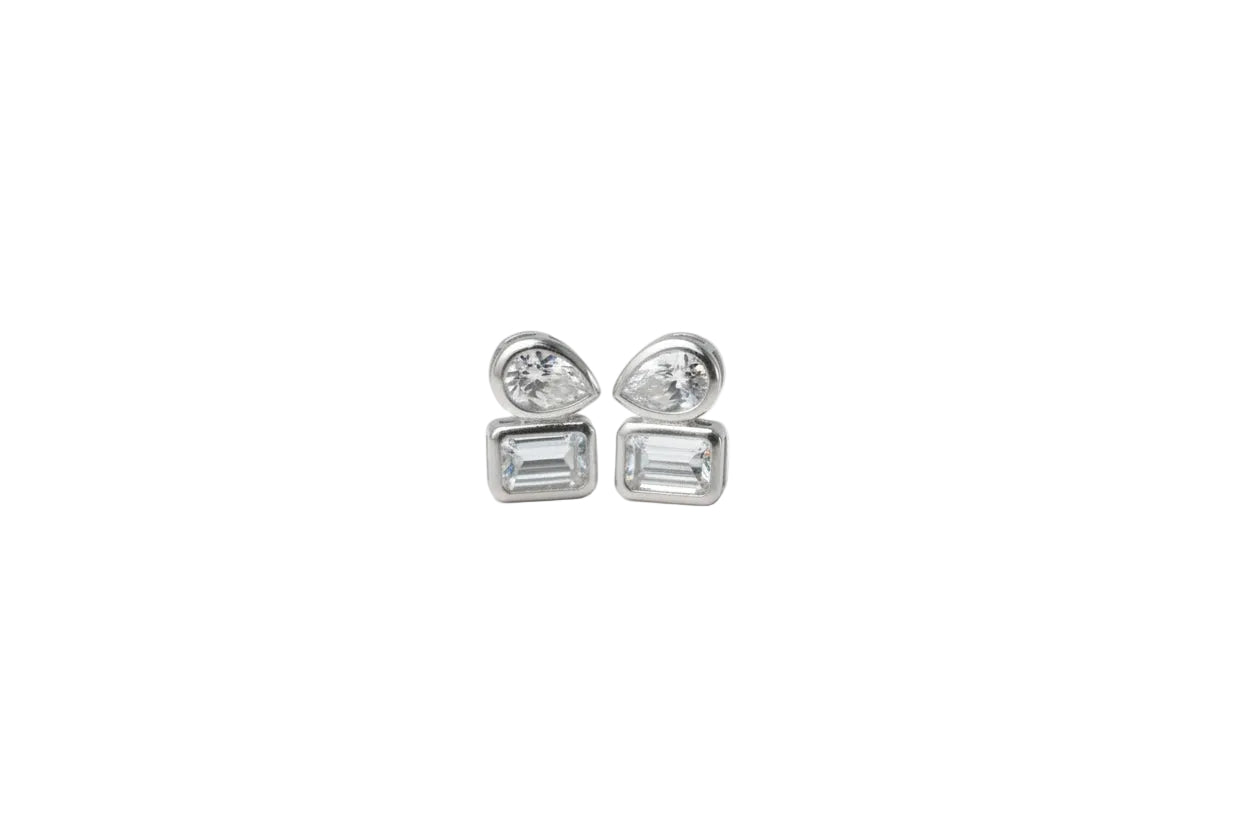Silver Stella Spark Pendant Set