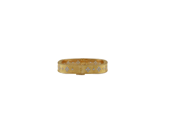 Silver Regal Clover Ladies Kada