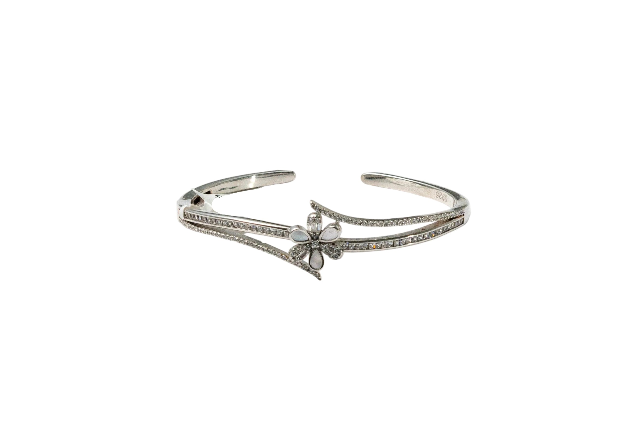Silver Flora Grace Ladies Kada
