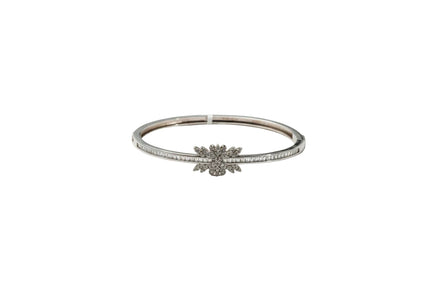 Silver Stellar Bloom Ladies Kada