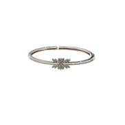 Silver Stellar Bloom Ladies Kada