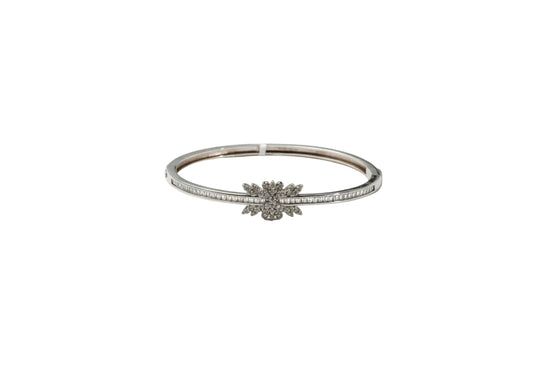 Silver Stellar Bloom Ladies Kada