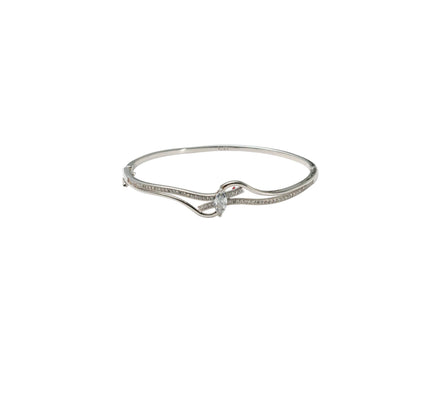 Silver Serenity Knot Ladies Kada
