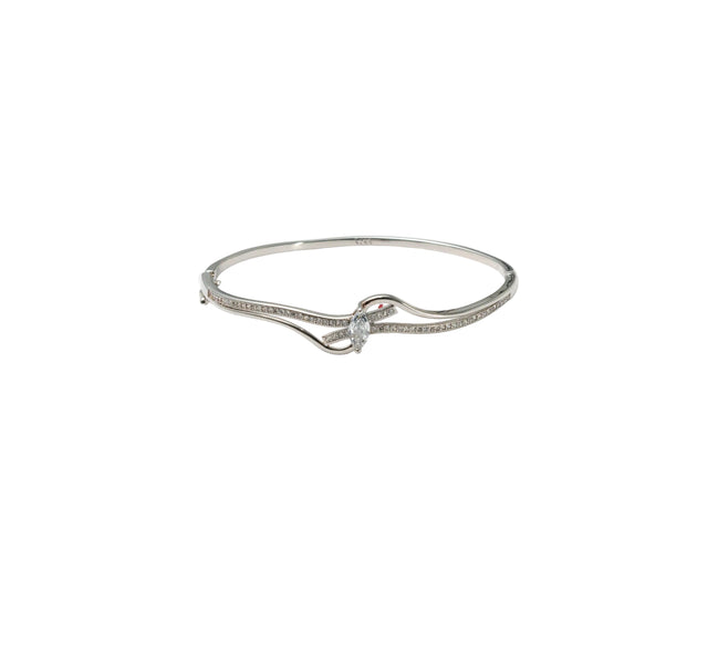 Silver Serenity Knot Ladies Kada